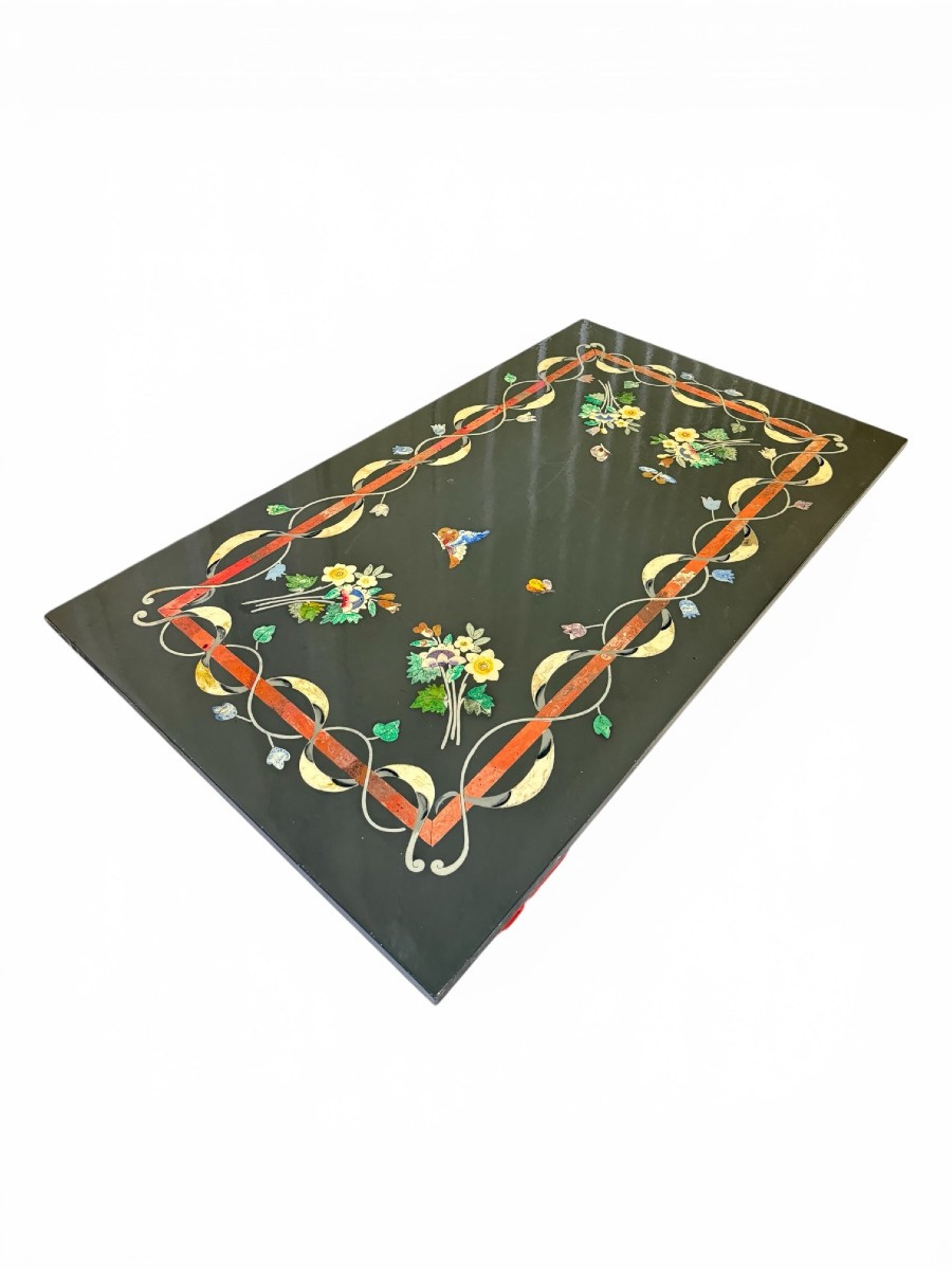 Plateau de table basse en marbre et pierre-photo-2