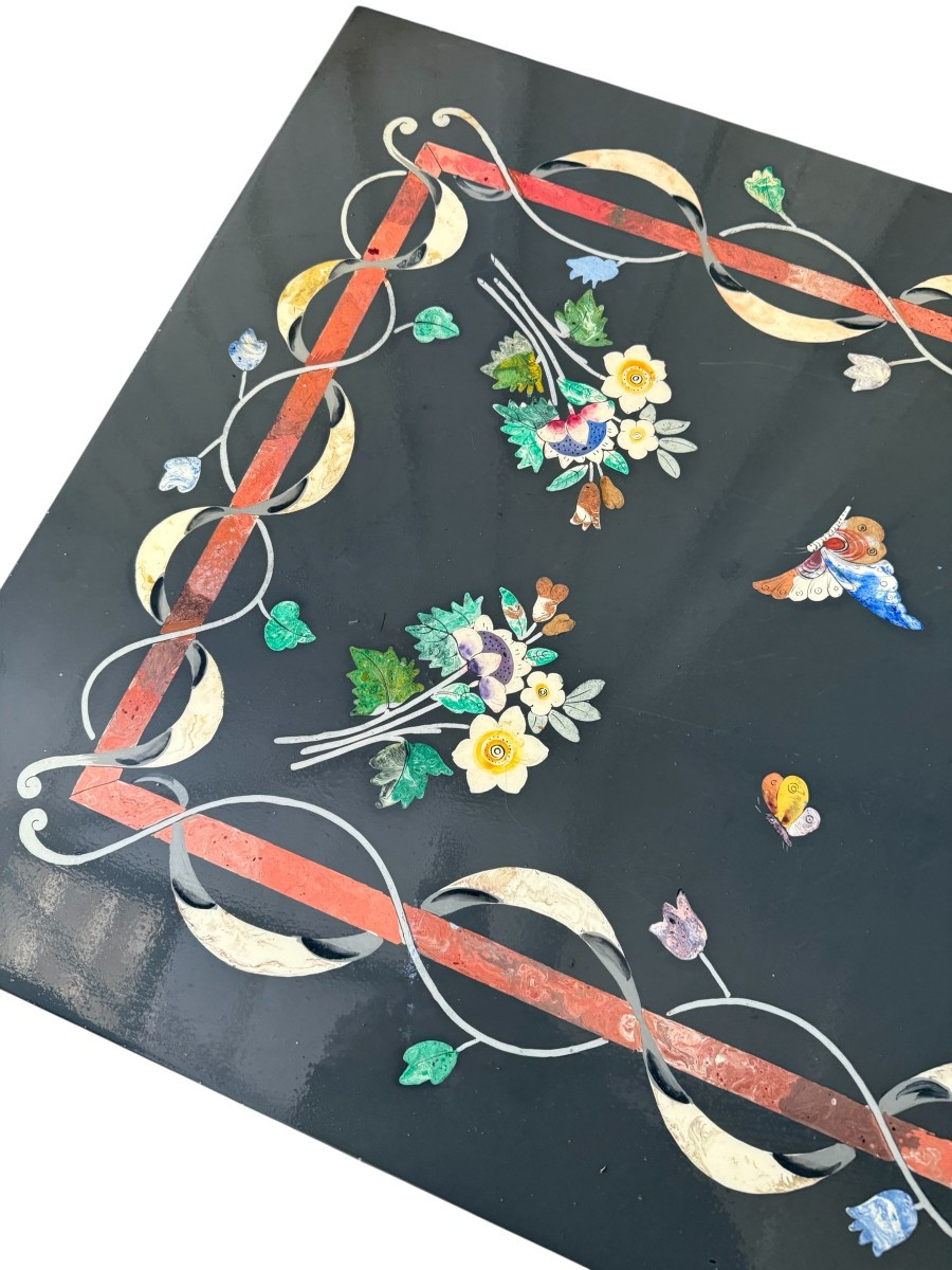 Plateau de table basse en marbre et pierre-photo-4