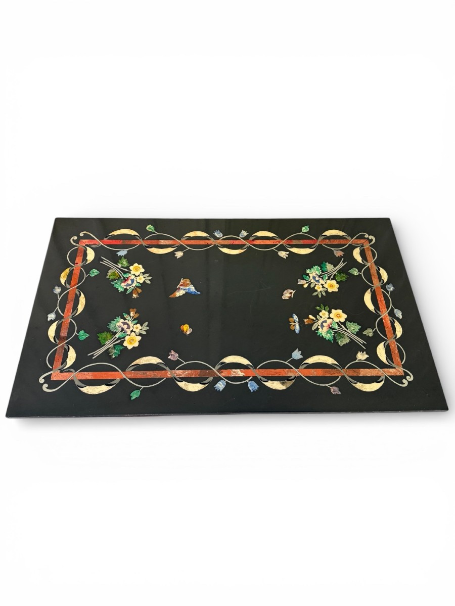 Plateau de table basse en marbre et pierre-photo-1