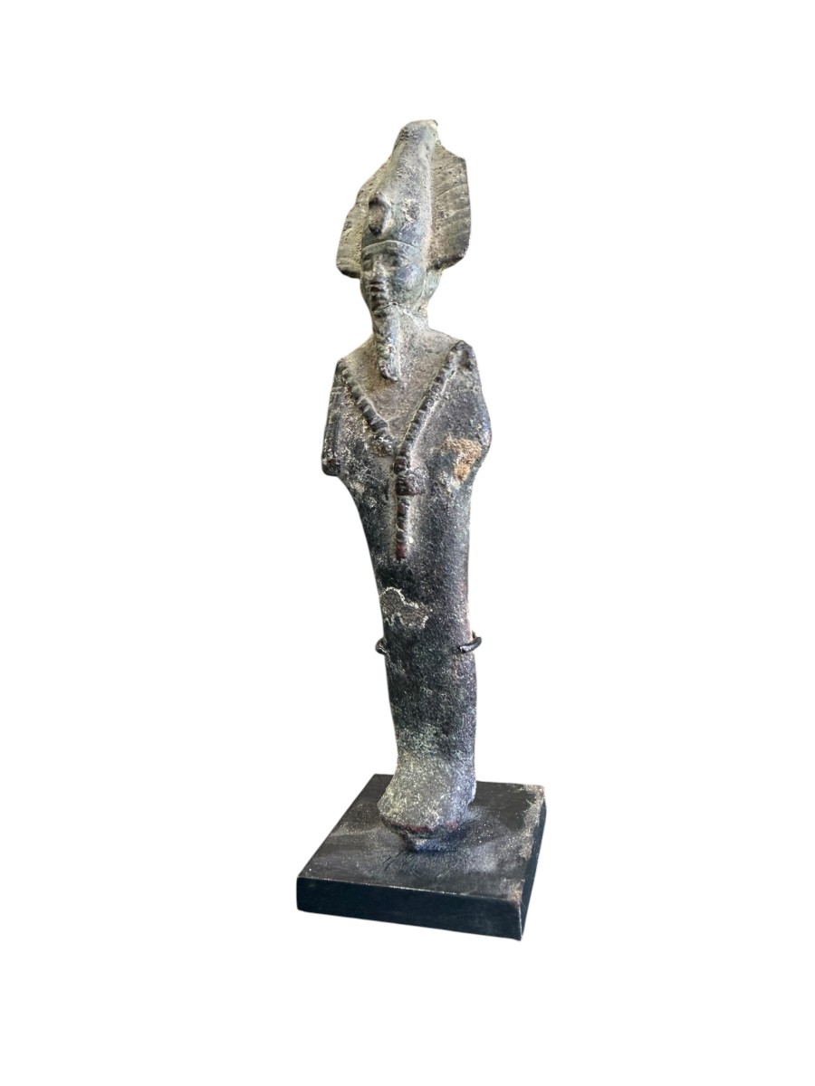 OSIRIS en bronze Égypte Basse époque archéologie 664-332 av JC archeo Dieu égyptien-photo-3