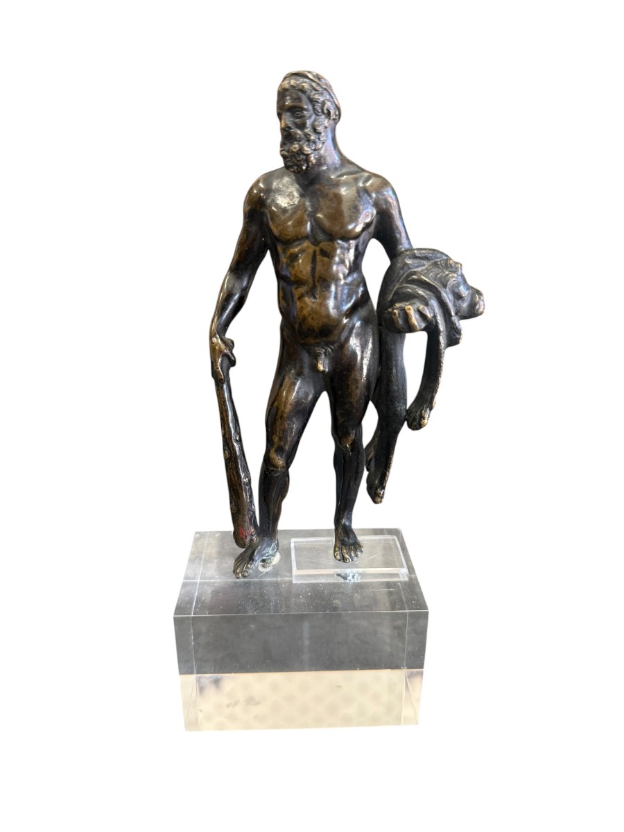 Bronze Hercules Statue 17th Century-photo-3
