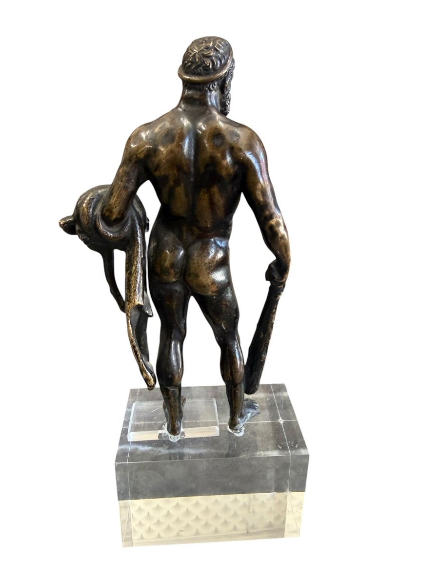 Bronze Hercules Statue 17th Century-photo-4