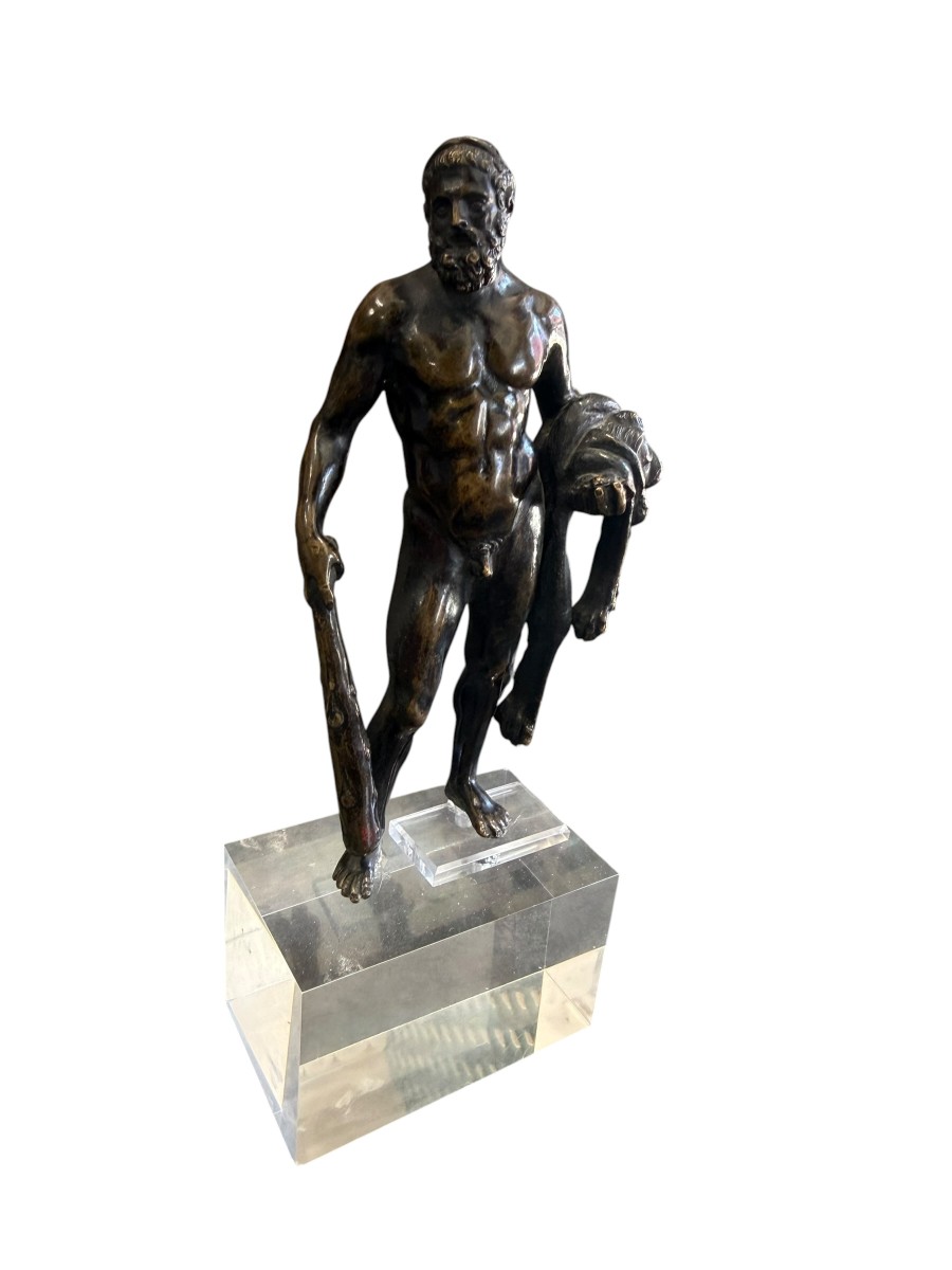 Bronze Hercules Statue 17th Century-photo-2