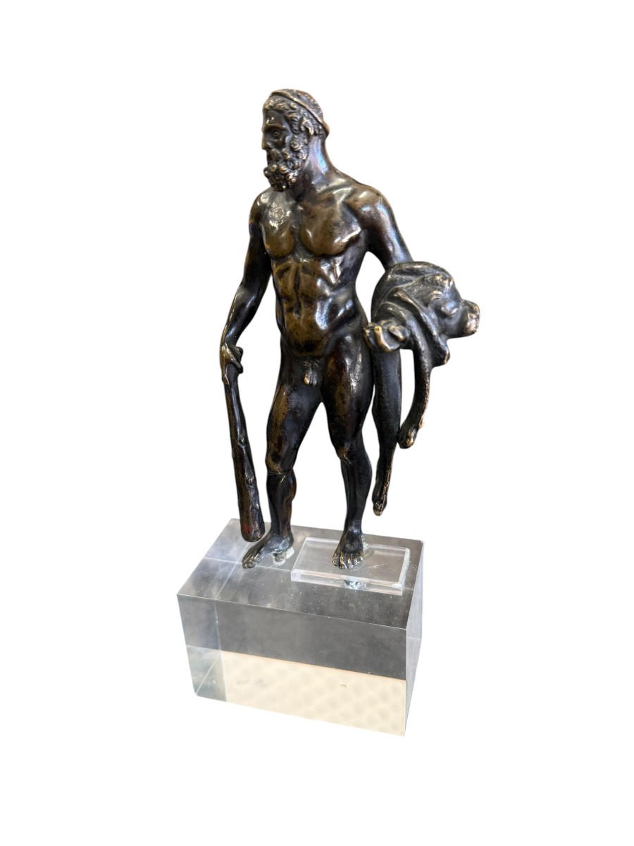 Bronze Hercules Statue 17th Century-photo-3