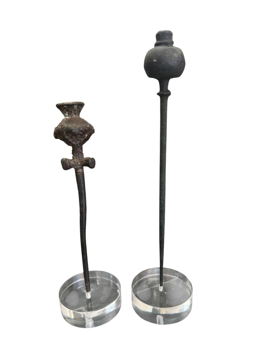 Épingles à cheveux en bronze antique-photo-2