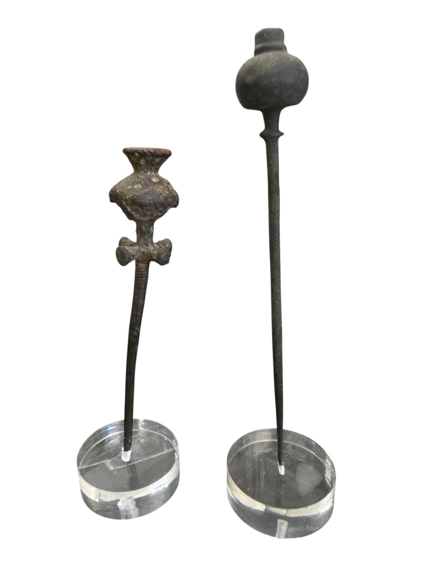Épingles à cheveux en bronze antique-photo-3