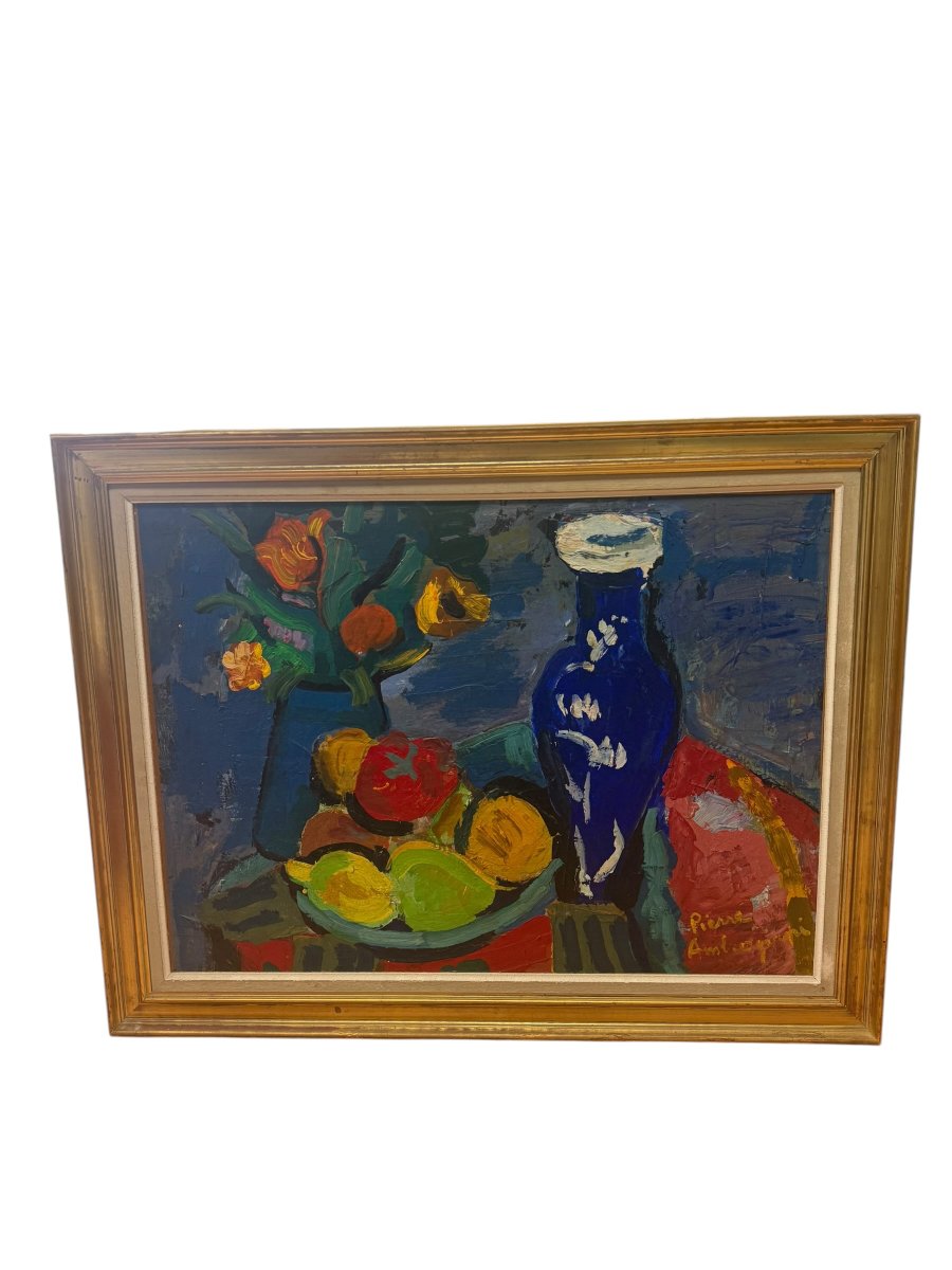 Pierre Ambrogiani Oil On Panel -photo-2