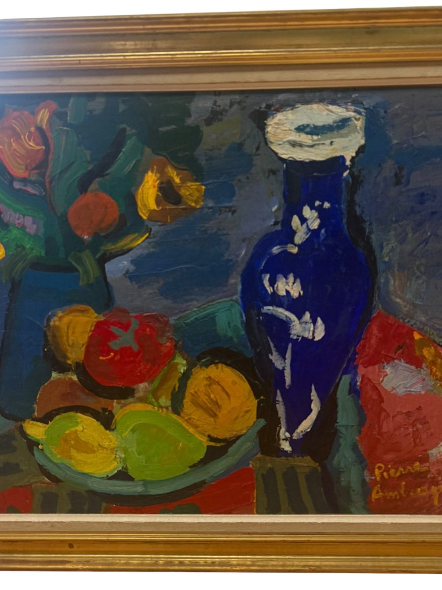 Pierre Ambrogiani Oil On Panel -photo-3
