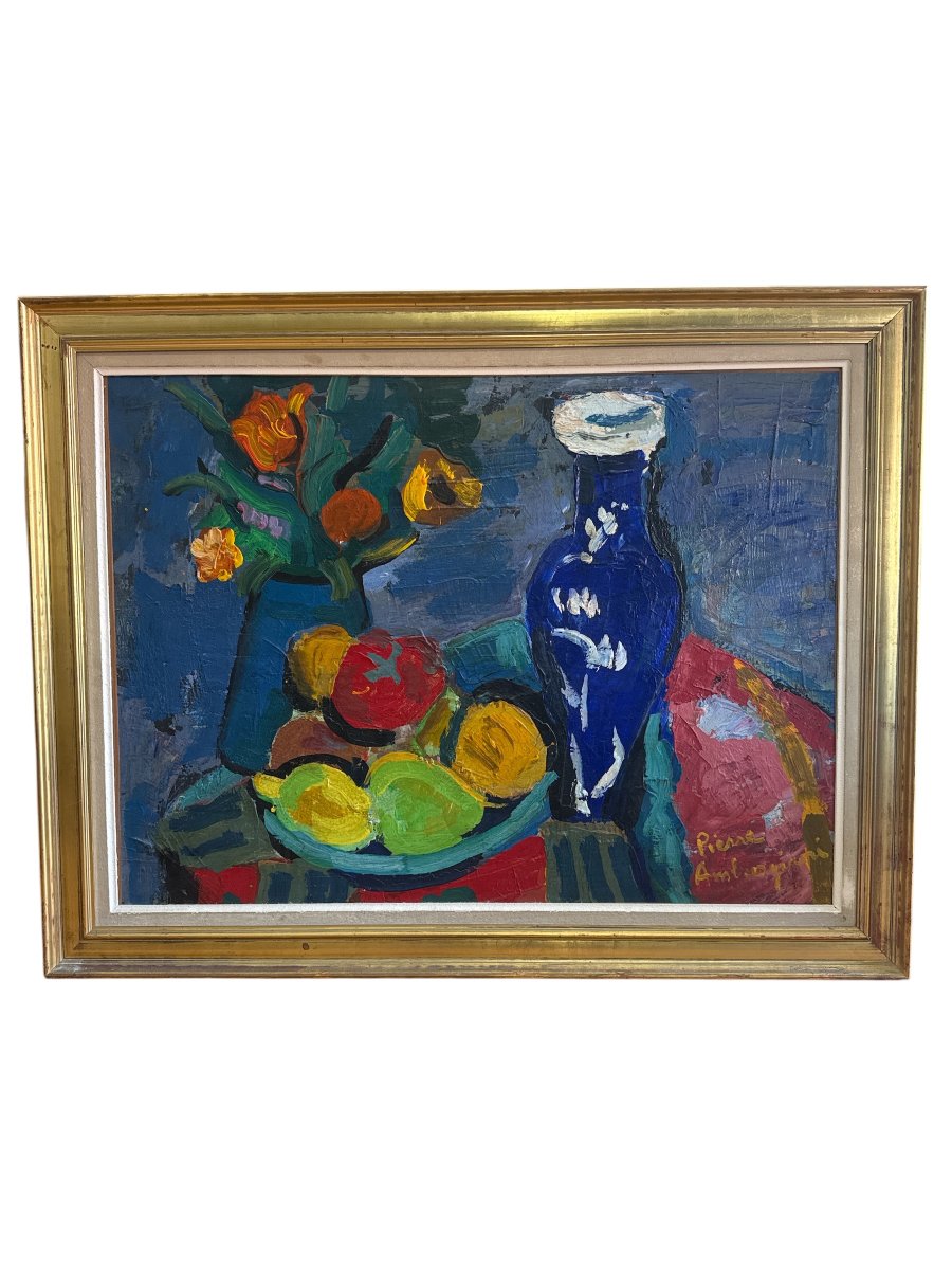 Pierre Ambrogiani Oil On Panel 
