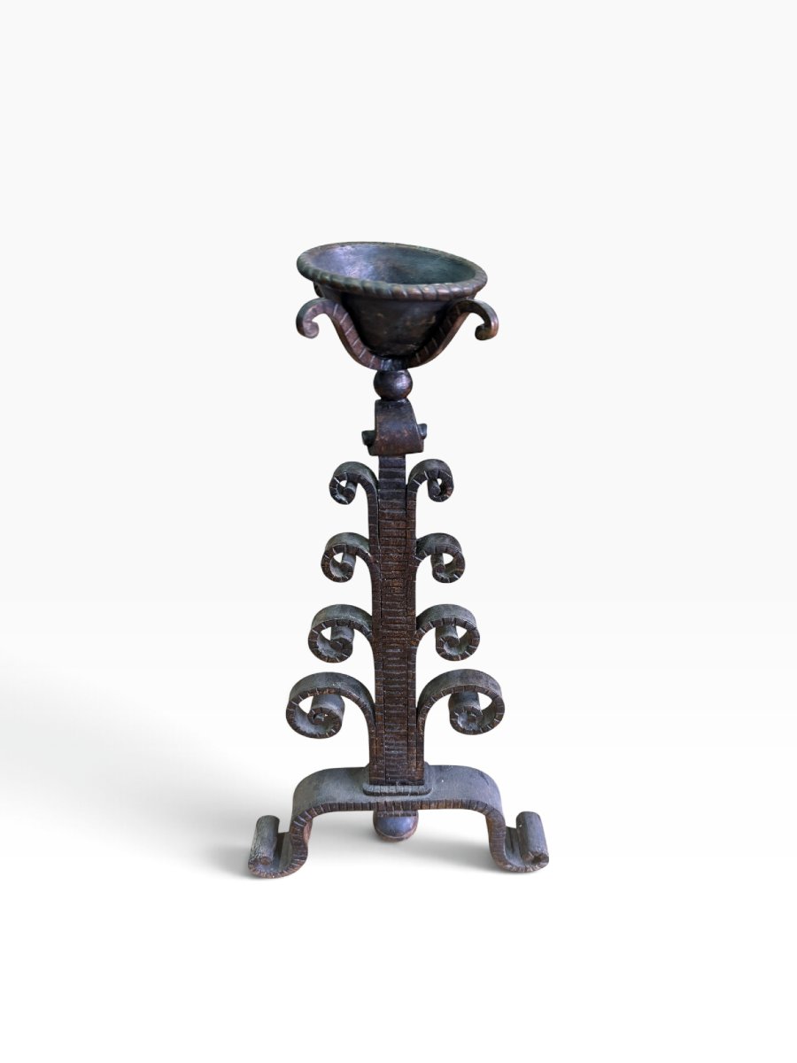 Pairs Of Wrought-iron Landiers-photo-4