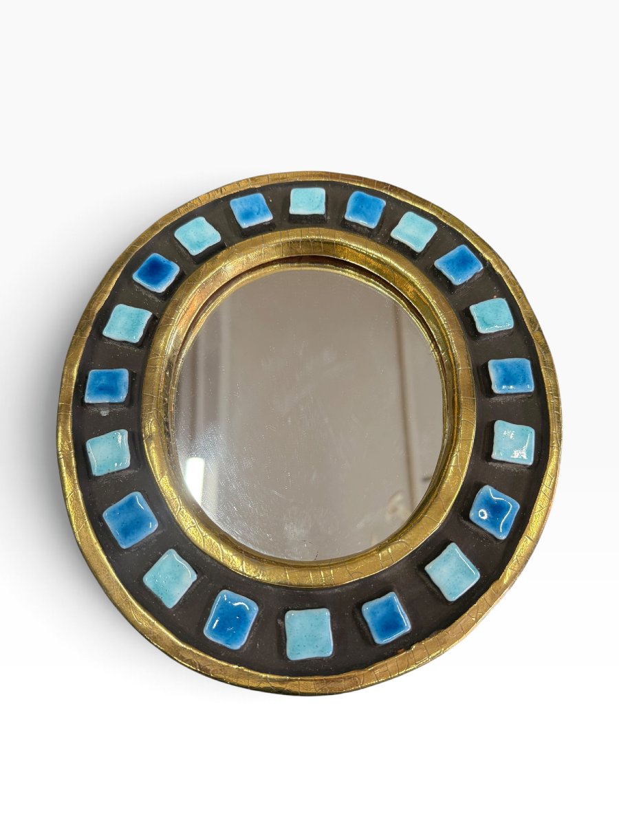Mithé Espelt Oval Mirror, "manége" Model-photo-1