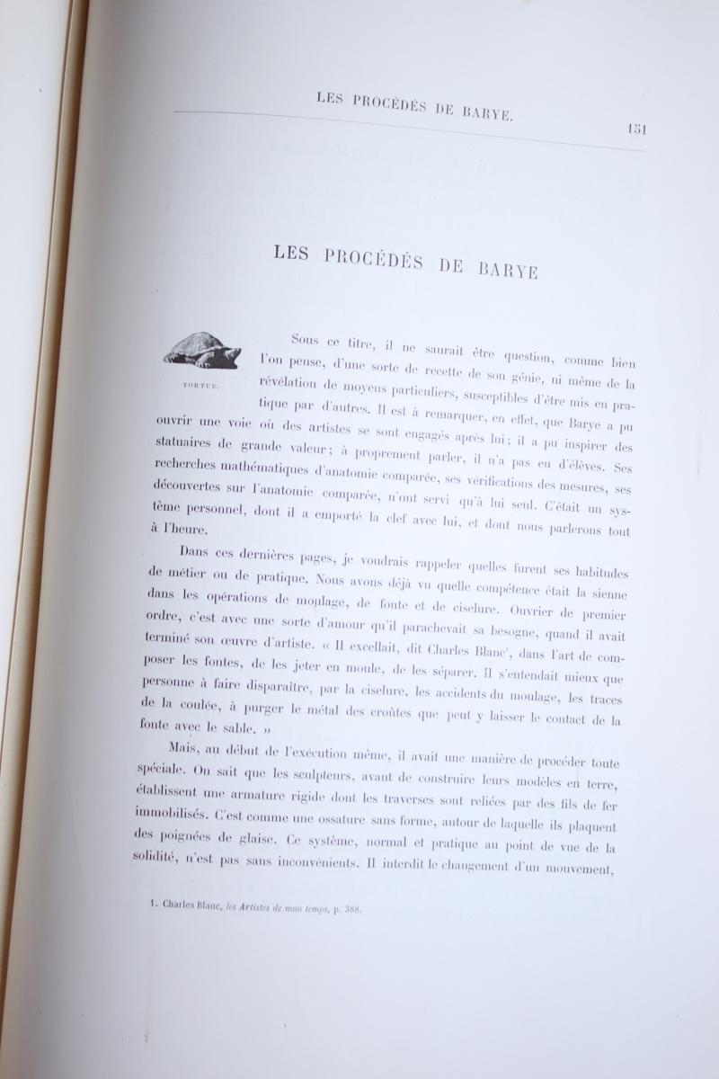 Catalog Raisonné Of Barye By Ballu Ed 1890-photo-7