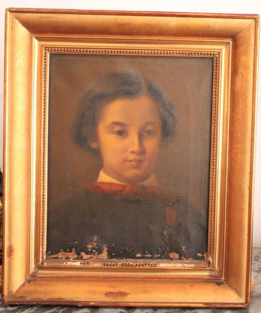 Portrait d'Un Enfant Epoque XIXème