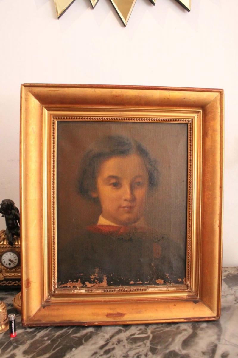 Portrait d'Un Enfant Epoque XIXème-photo-4