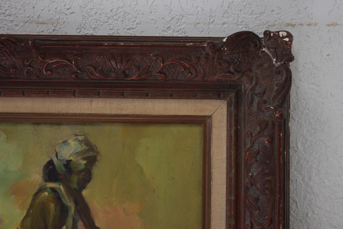 Peinture d' Epoque XXème Ecole Indonésienne-photo-5