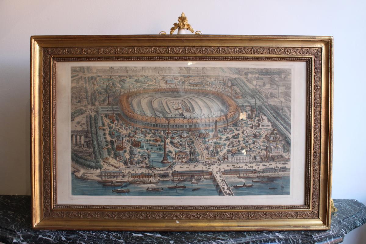 Fin XIXème Gravure de l'Exposition Universelle De 1867 th Muller