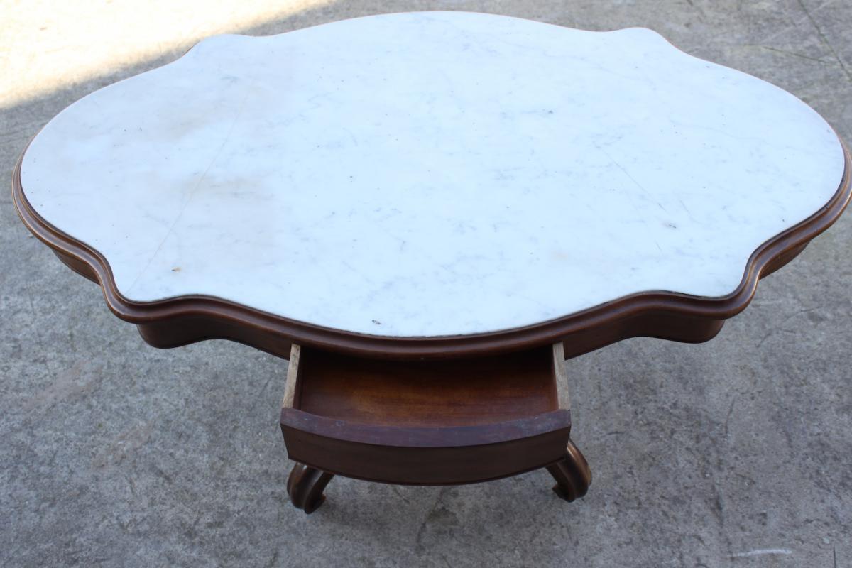  Louis Philippe Walnut Table 19th Century-photo-4