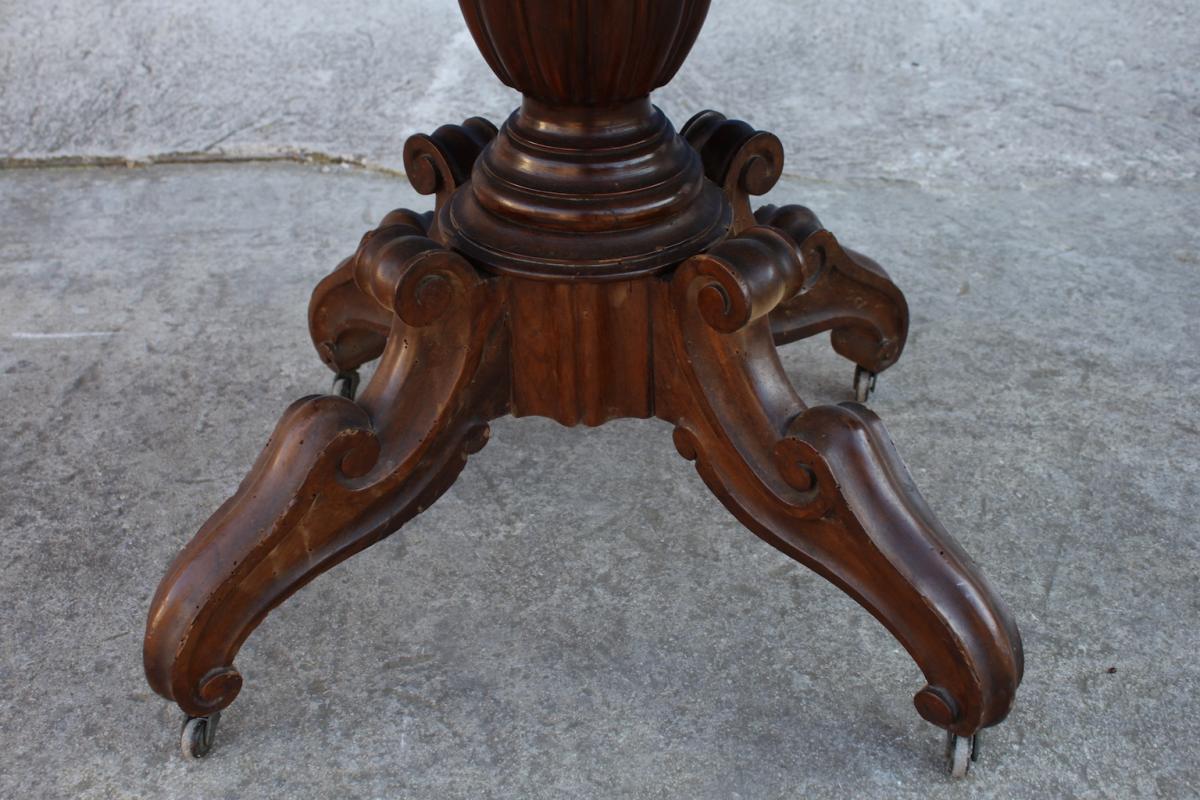  Louis Philippe Walnut Table 19th Century-photo-3