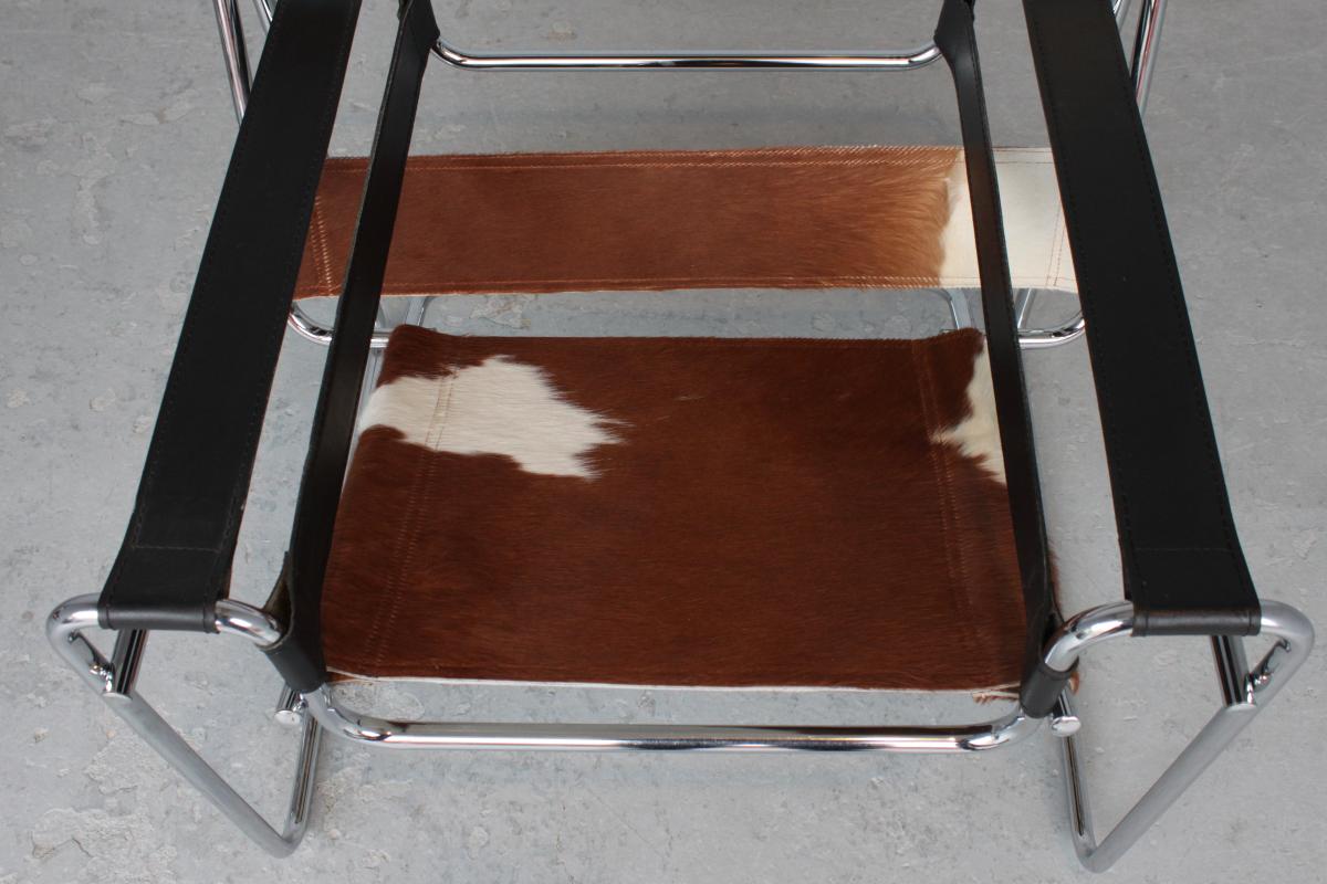 Pair Of Vassily Armchairs By Marcel Breuer Circa 1970-photo-5