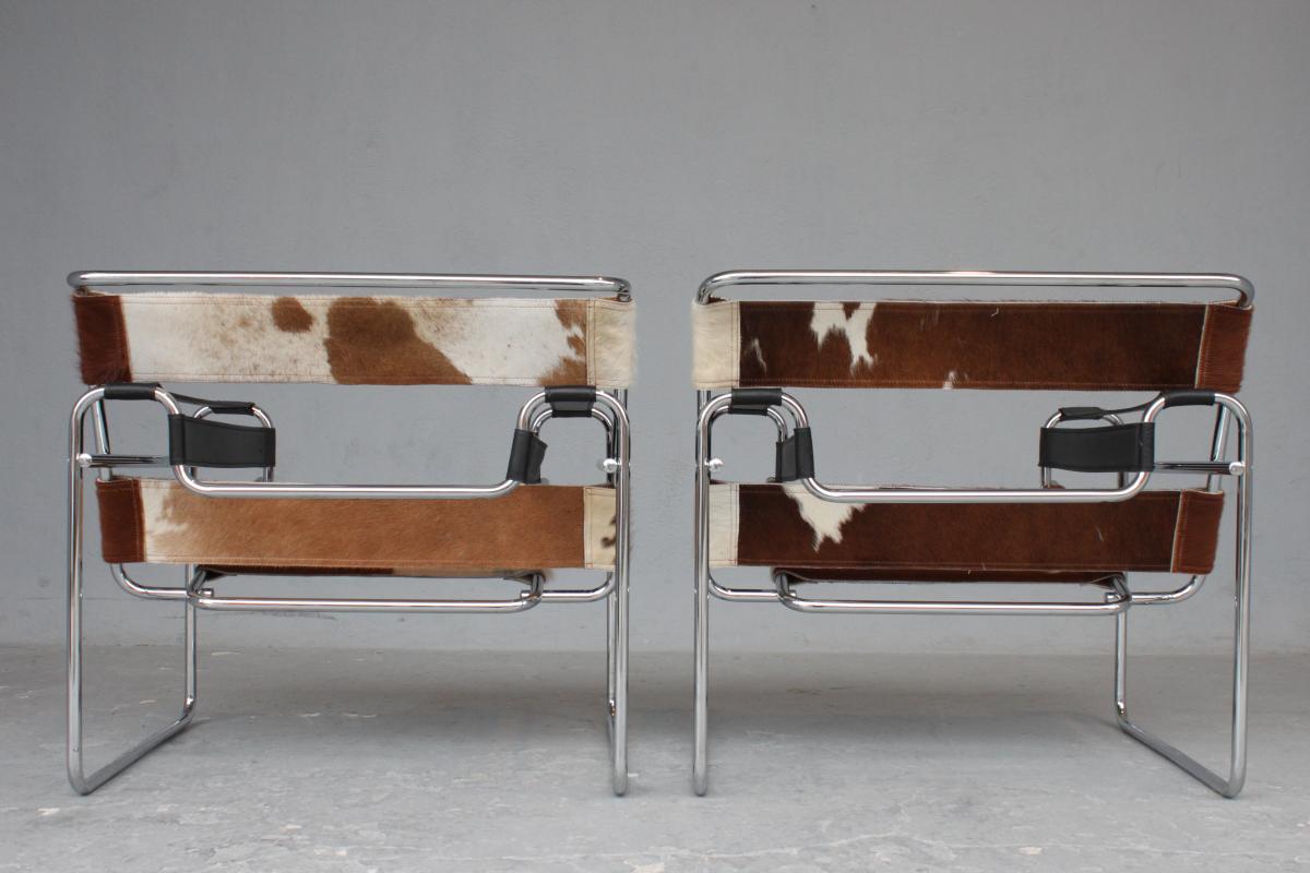Pair Of Vassily Armchairs By Marcel Breuer Circa 1970-photo-8