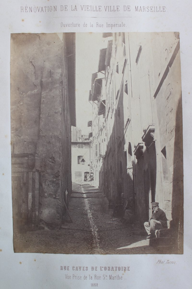 "Rénovation de la vieille ville de Marseille" Photo Terris 1862
