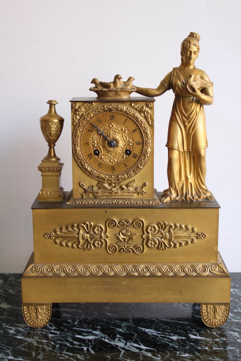 19th Century Vestal Clock