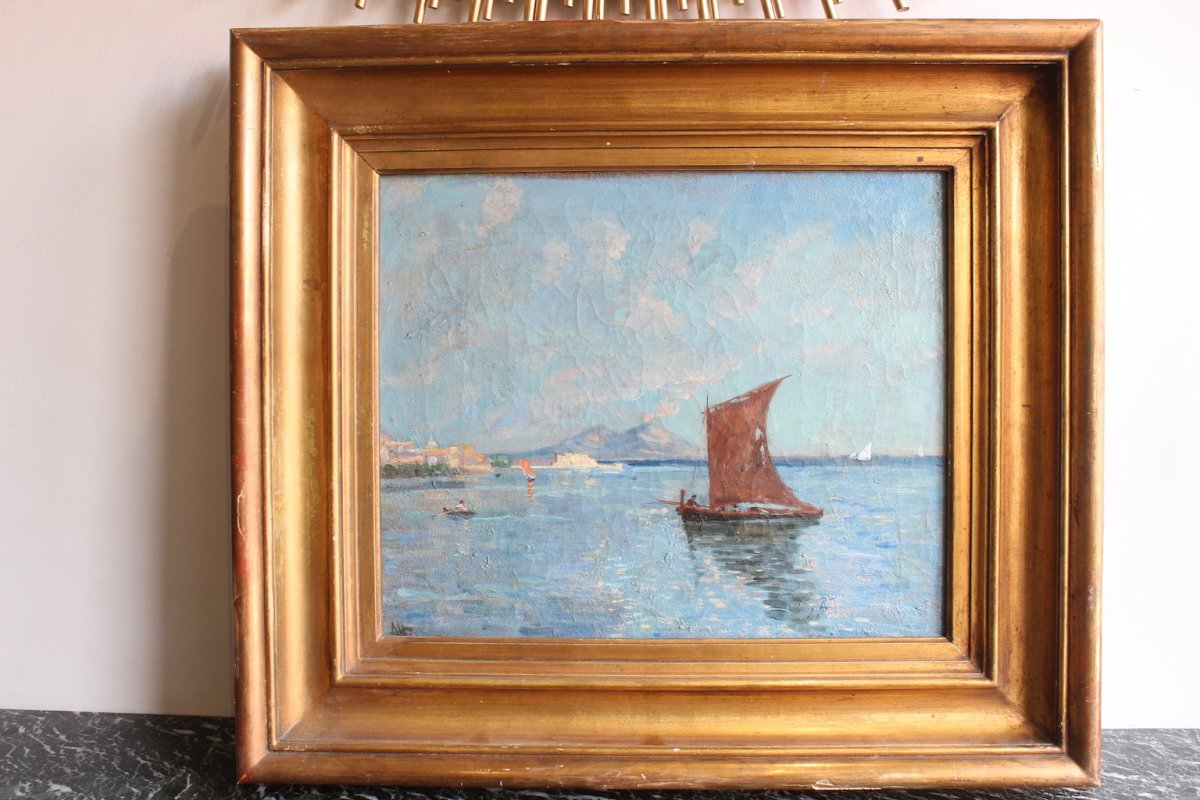 19th Century Alexandre Altmann Marine Painting-photo-2