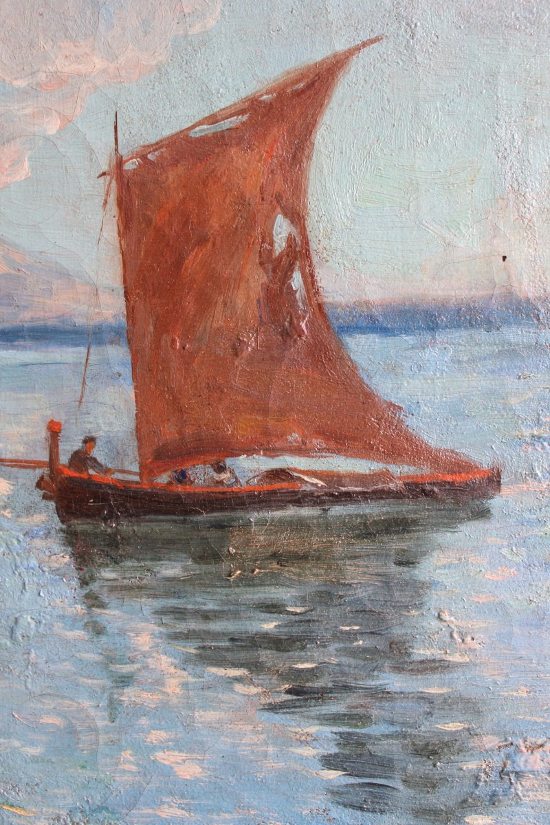 19th Century Alexandre Altmann Marine Painting-photo-1