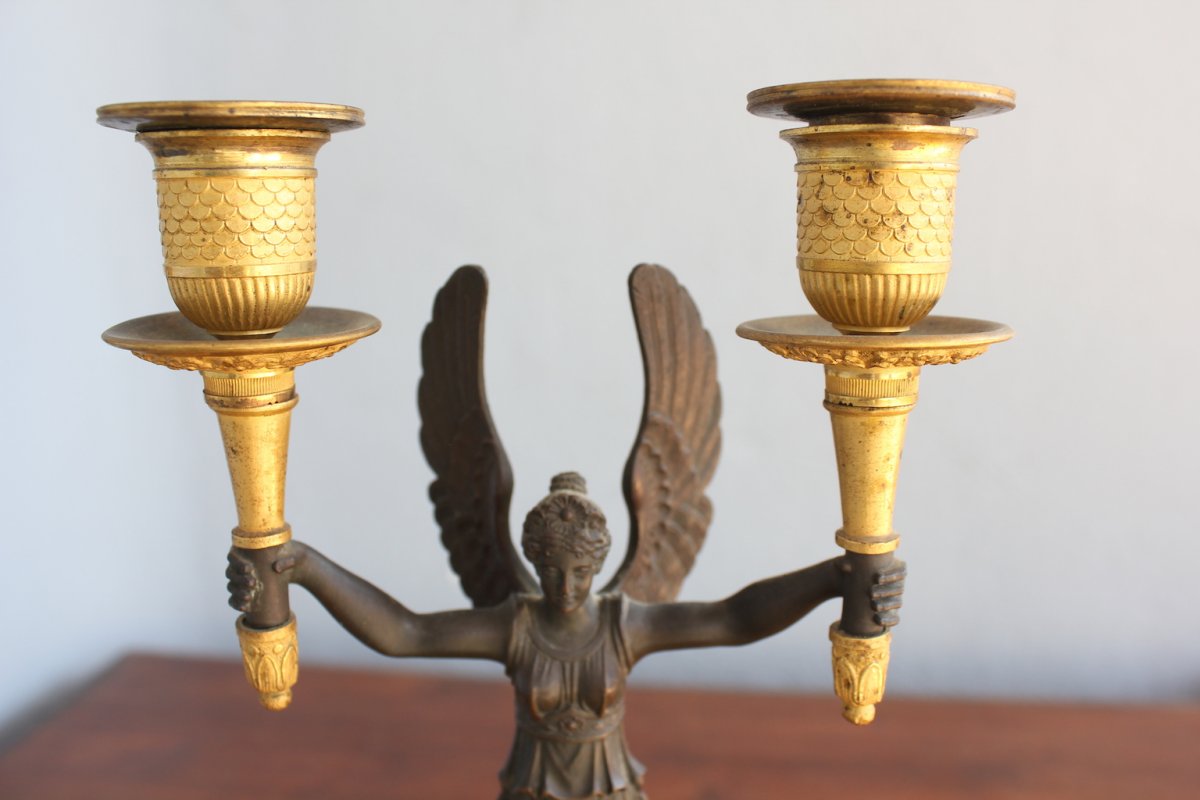 Paire De Candélabres Empire-photo-5