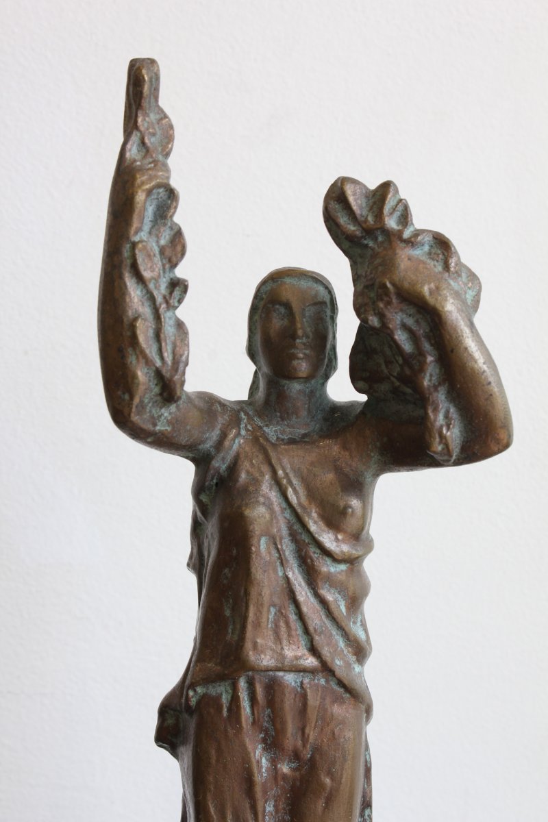 Antoine Sartorio Bronze, Dated From 1925, Project For A Monument-photo-3