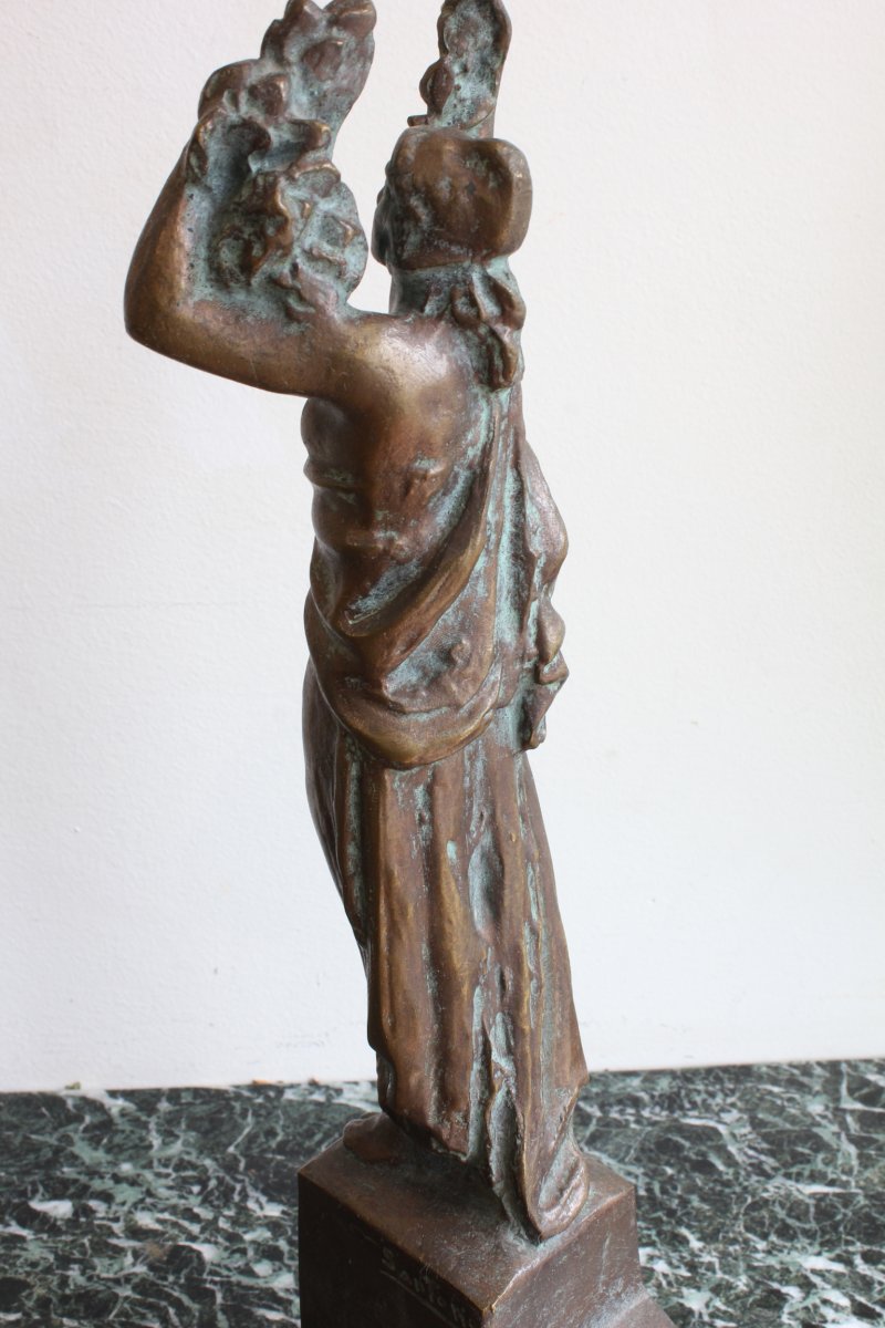 Antoine Sartorio Bronze, Dated From 1925, Project For A Monument-photo-5