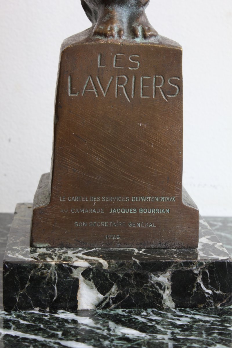 Antoine Sartorio Bronze, Dated From 1925, Project For A Monument-photo-6