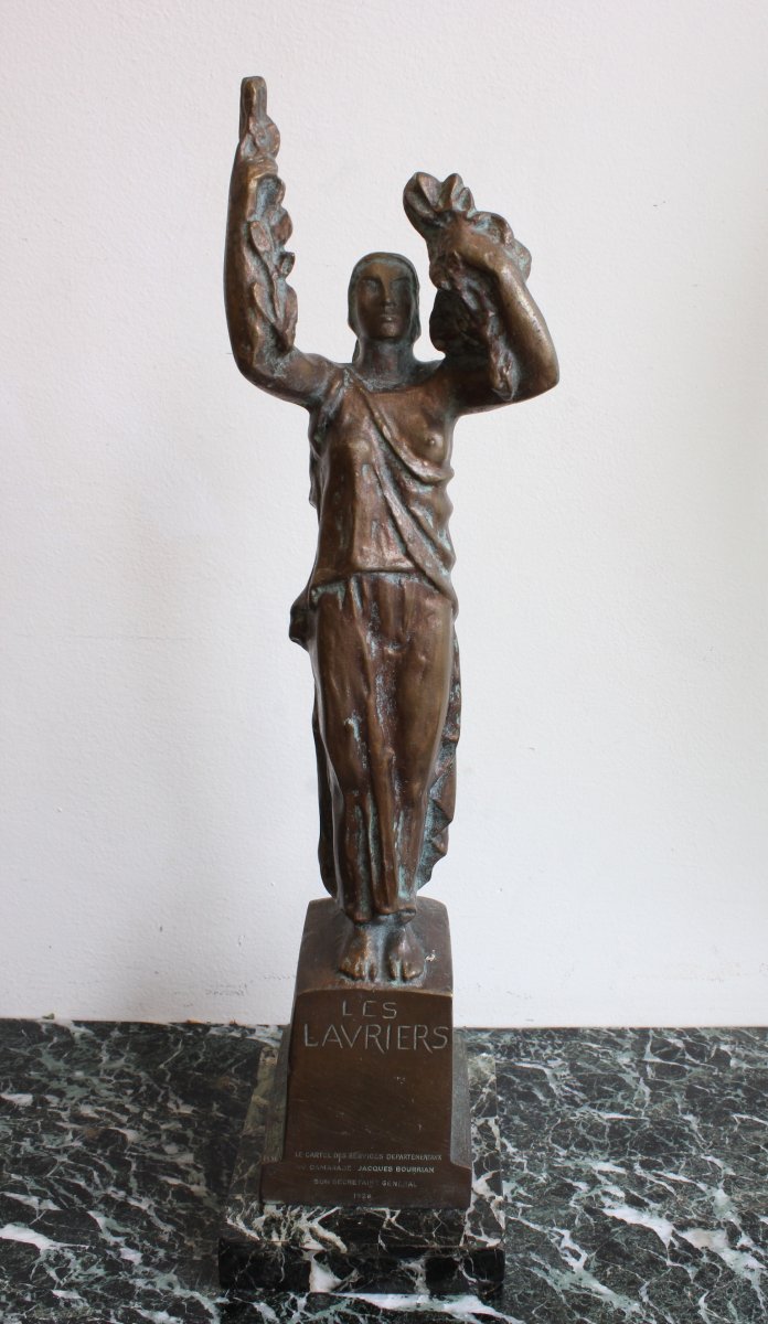 Antoine Sartorio Bronze, Dated From 1925, Project For A Monument