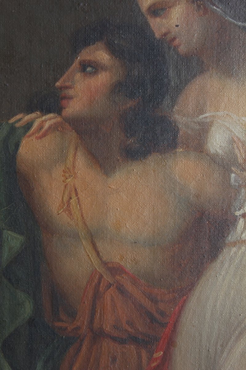 19th C. Neo-classical Painting-photo-4