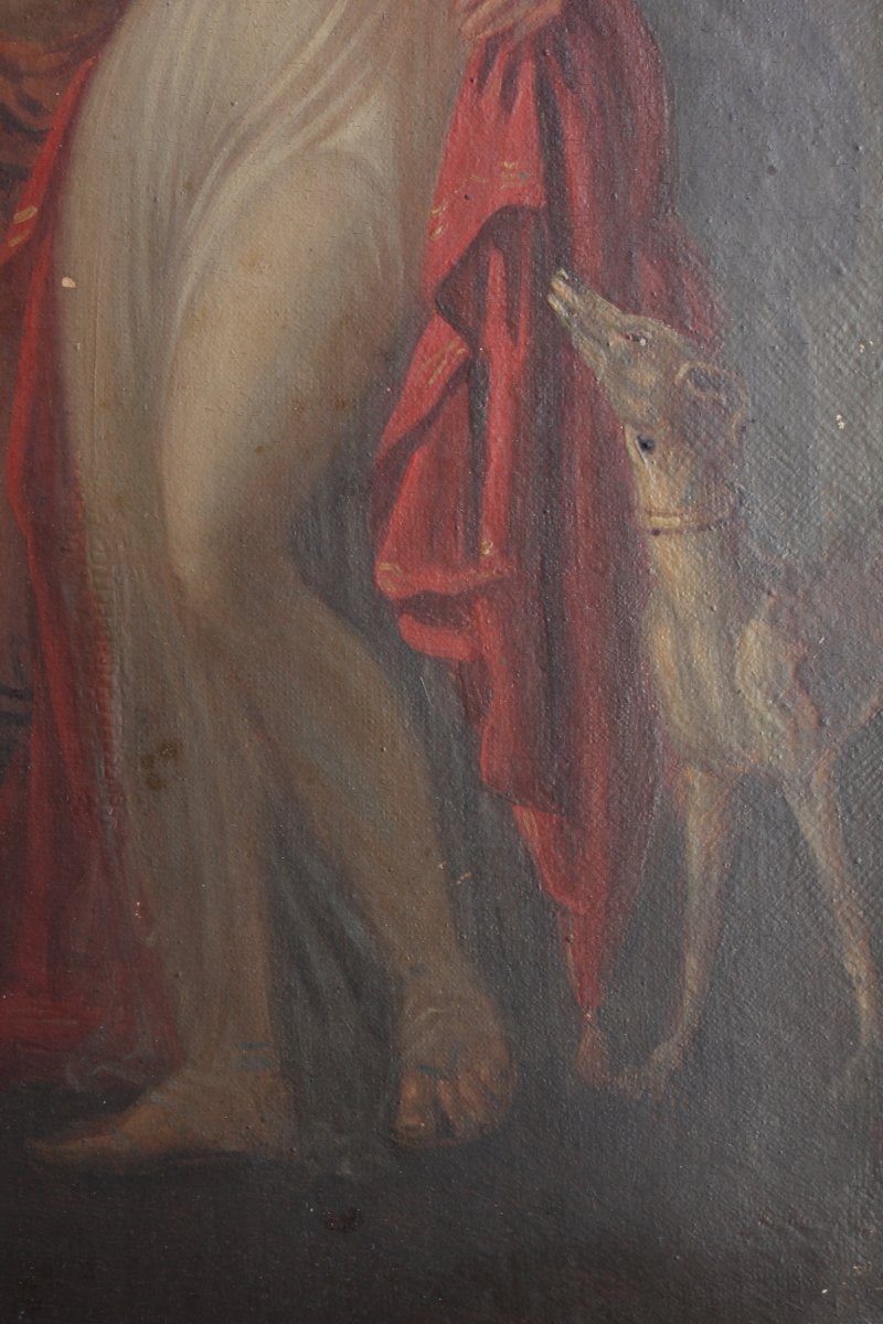 19th C. Neo-classical Painting-photo-2
