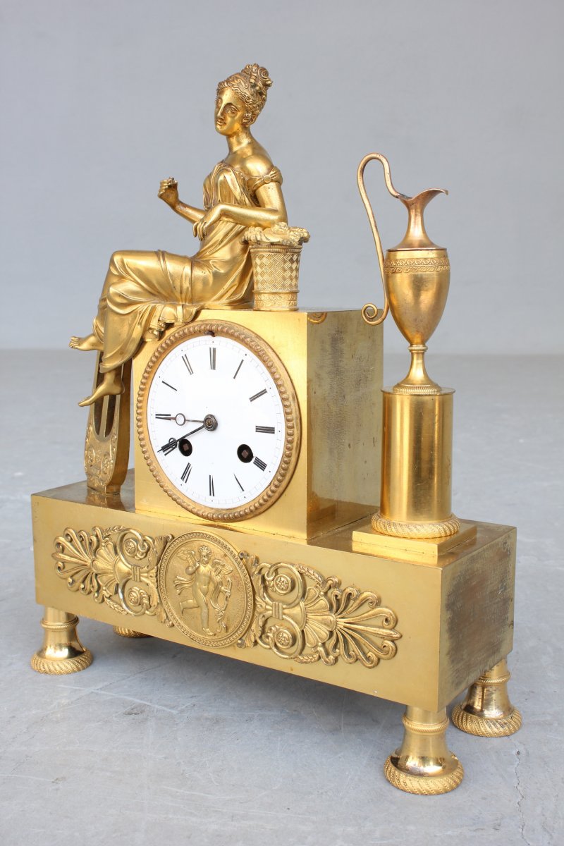 Pendule à La Lyre époque XIXème Siècle-photo-3