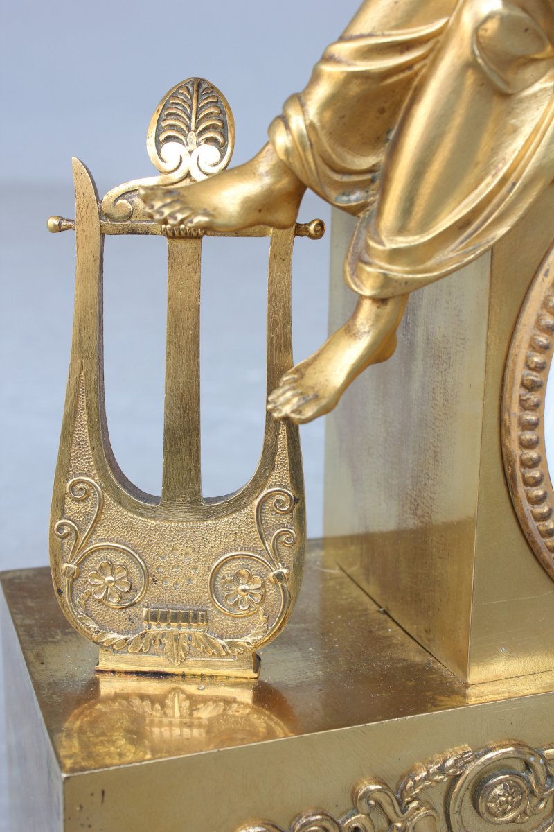 Pendule à La Lyre époque XIXème Siècle-photo-2