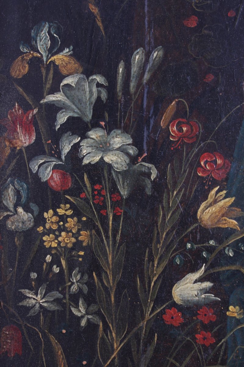 Tableau Paradis Terrestre époque XVIIème-photo-1