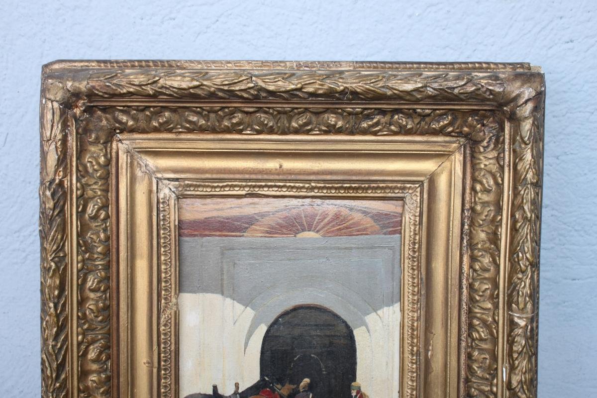 19th Century Oil On Panel By Pasini -photo-5