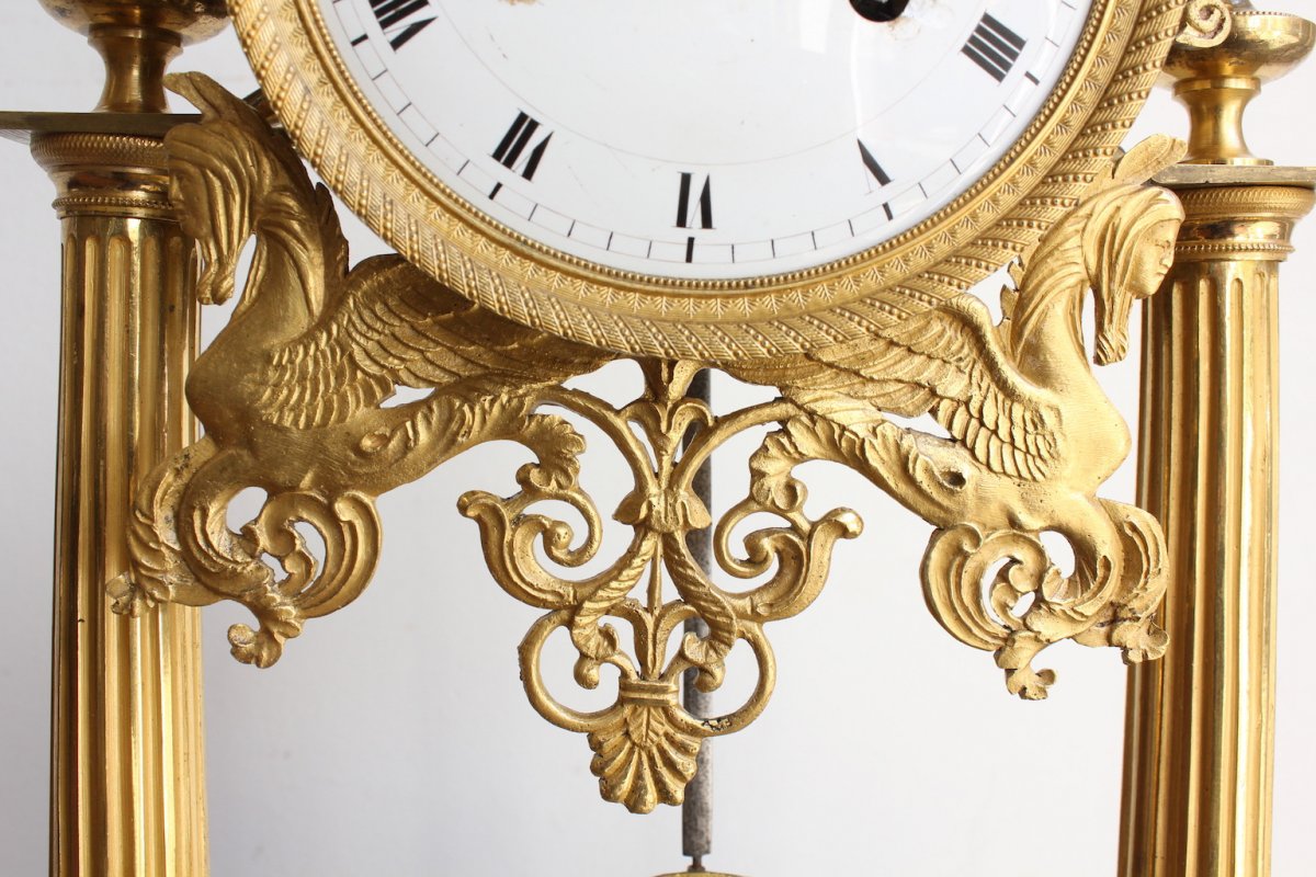 19th Century Bird Decors Clock-photo-3