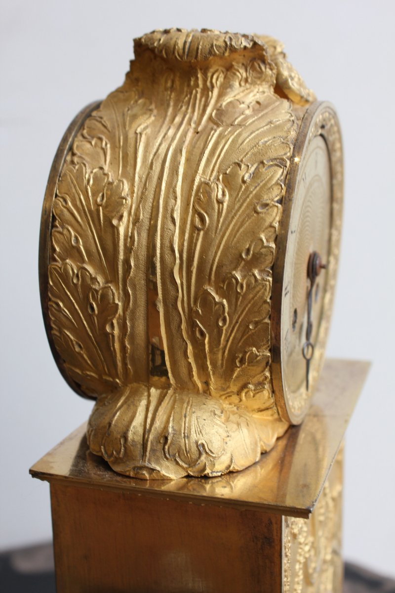 Pendule Borne Epoque Empire-photo-3