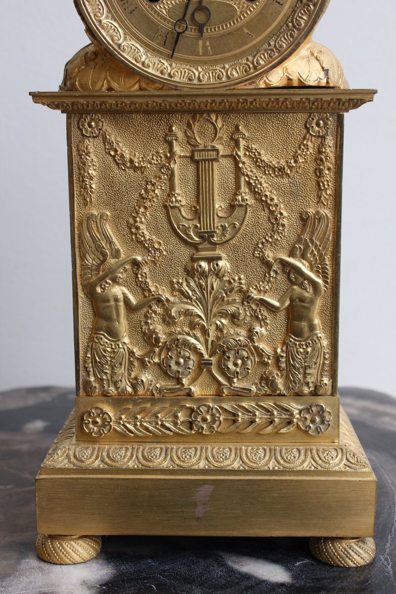Pendule Borne Epoque Empire-photo-4