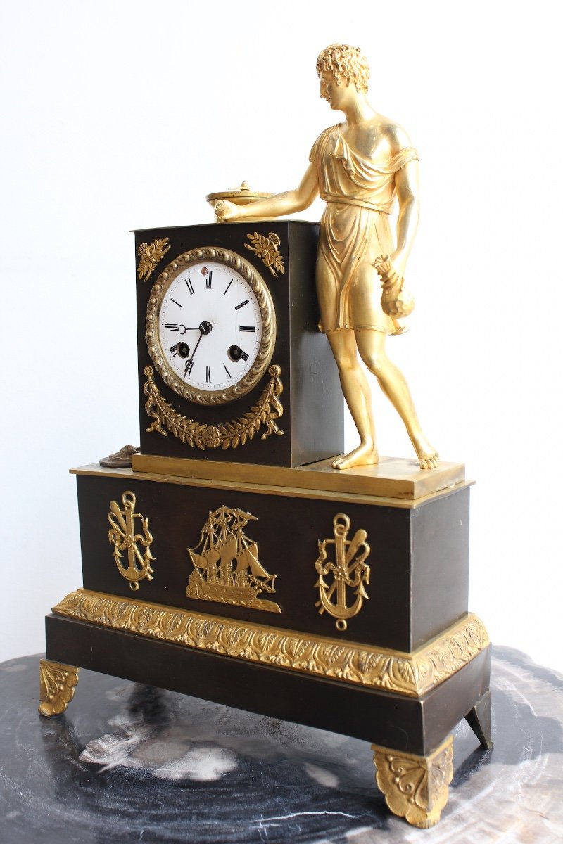 19th Century Navigator Clock-photo-3