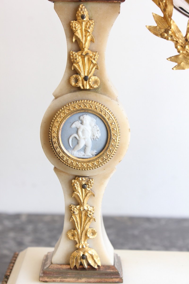 Louis XVI Clock With Wedgwood Decors-photo-5