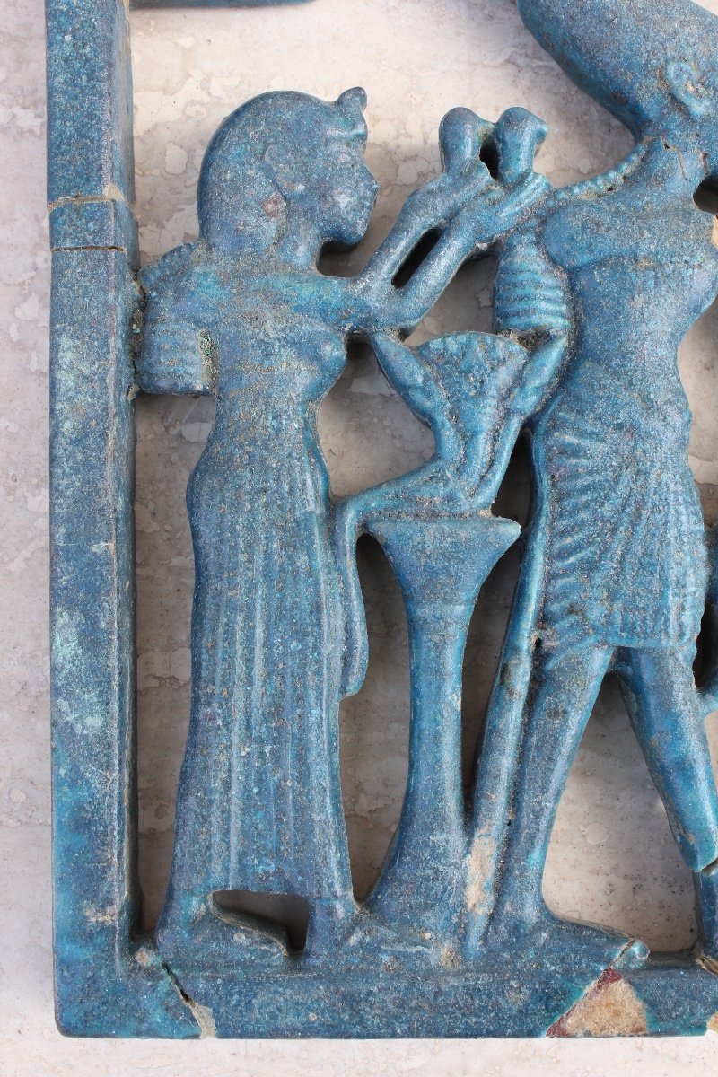 Plaque En Bas-relief Egyptien Epoque Antique-photo-4