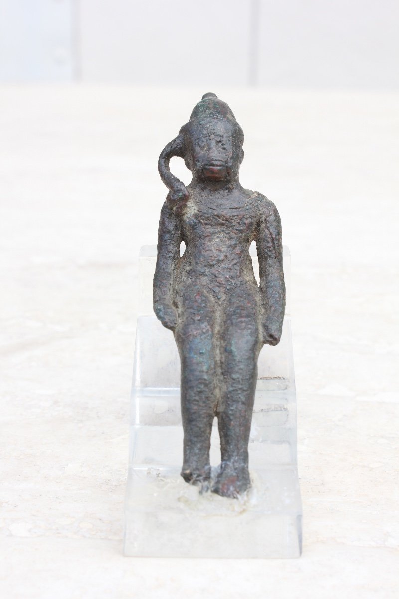 Bronze Harpocrate Sculpture Ancient Period-photo-2