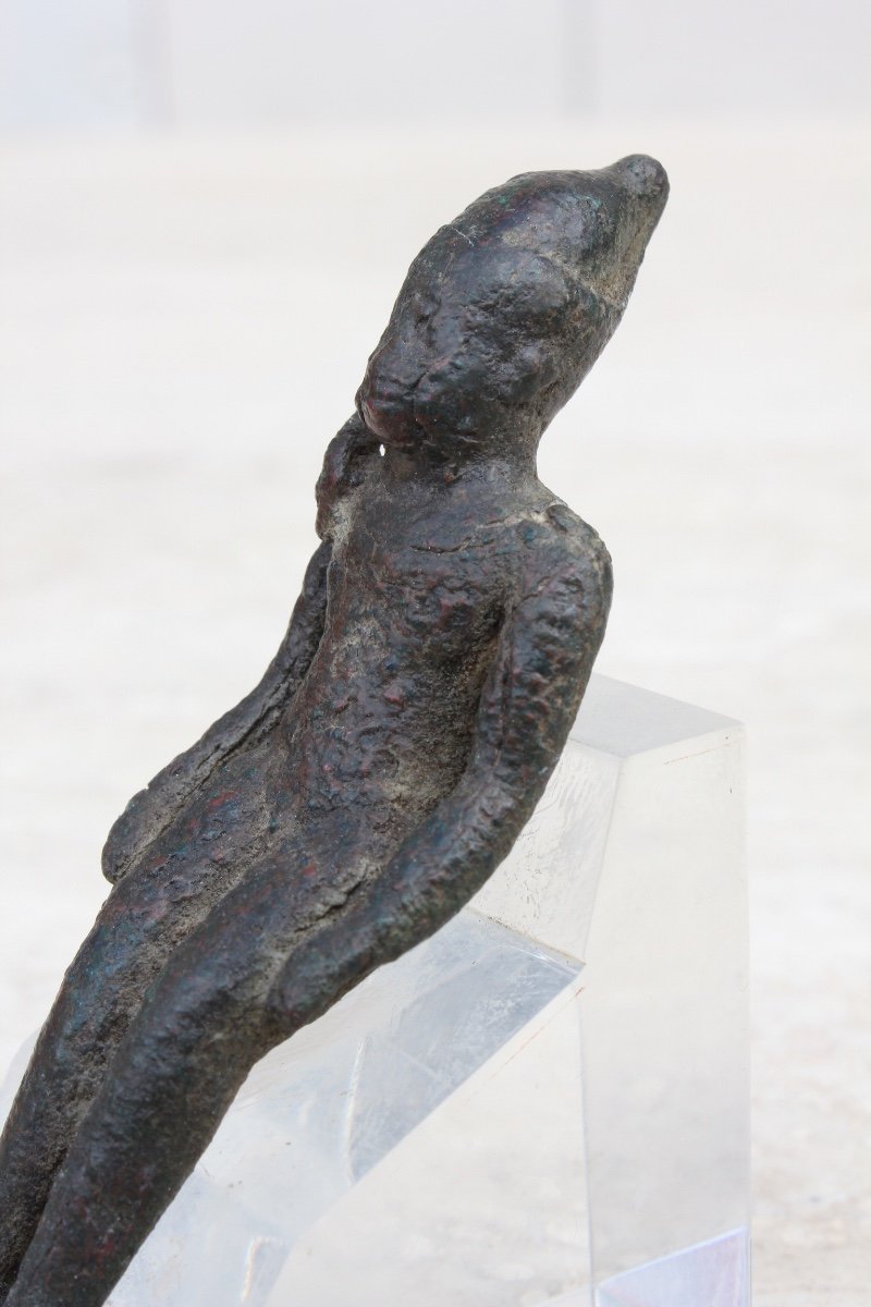 Bronze Harpocrate Sculpture Ancient Period-photo-4