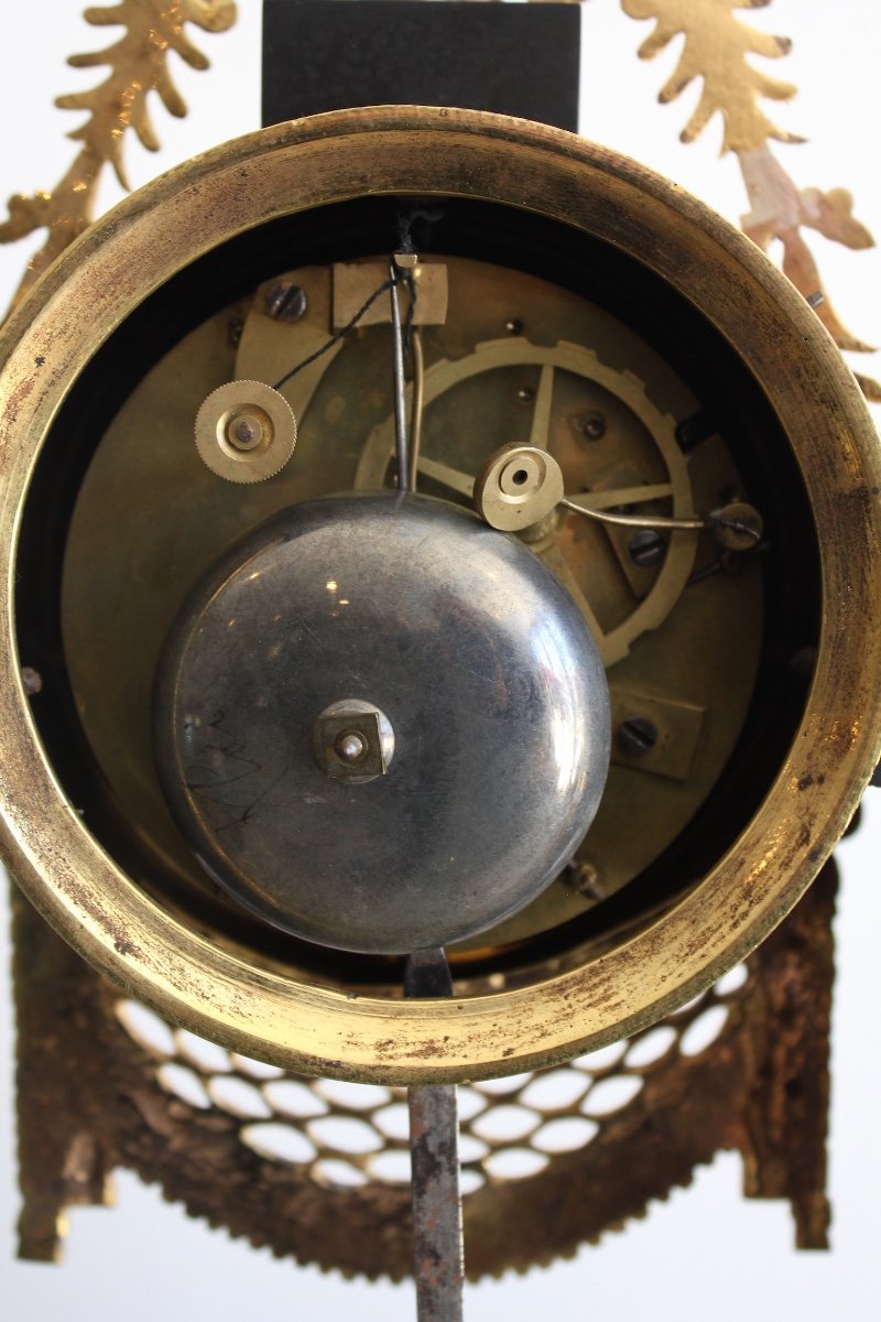 19th Century Gilt Bronze Clock-photo-1