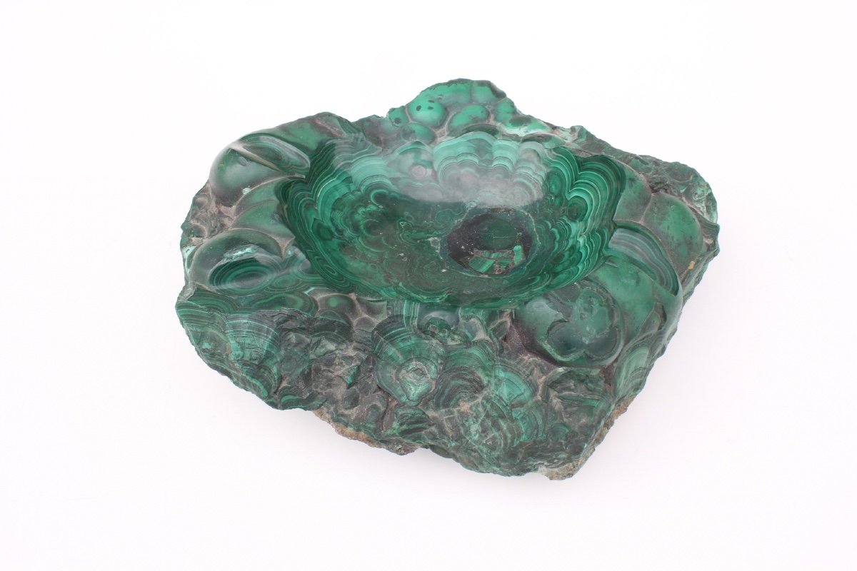 20th C. Ashtray In Malachite -photo-3