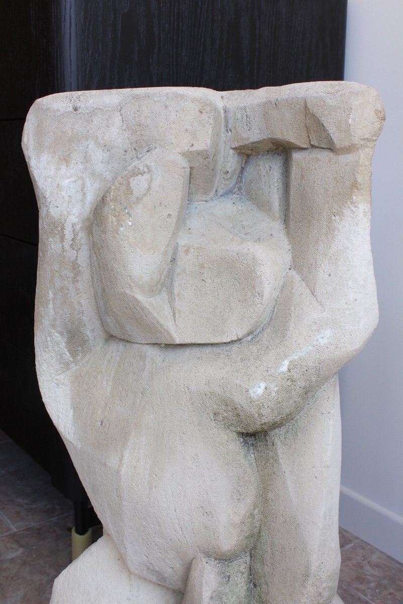 Sculpture en Pierre Epoque XXème -photo-3